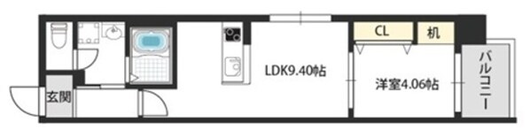 城北公園通駅 徒歩3分 4階の物件間取画像